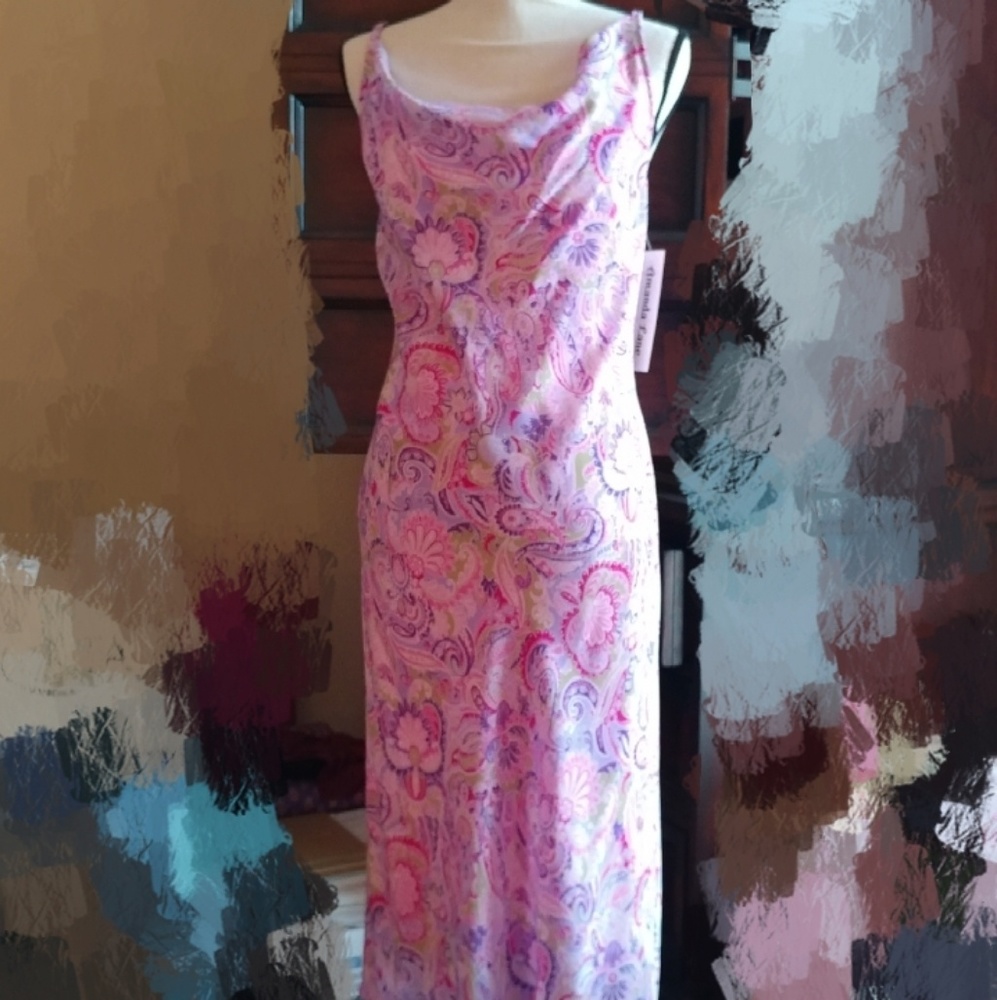 💮 Pink Vibrant Print Dress 💮